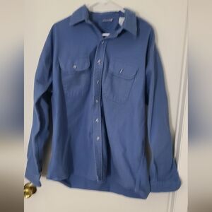 Vintage Five Brother Blue Chamois Long Sleeve Shirt Tallman sz 2XL tall